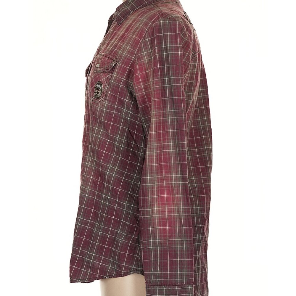 Harley-Davidson Women’s Plaid Button Down Shirt – Size Medium – Embroidered Logo - Picture 3 of 6
